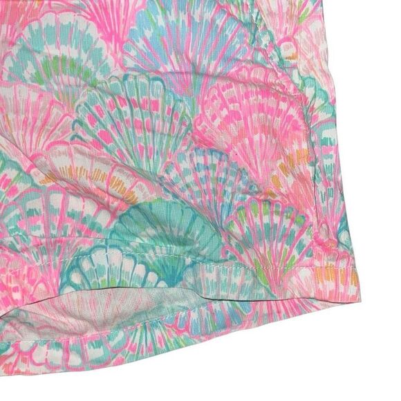 Lilly Pulitzer Callahan Short Oh Shello Shell Print Tropical Vacation sz 16 - Picture 3 of 9